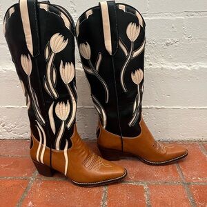 Black & Tan Western Boots